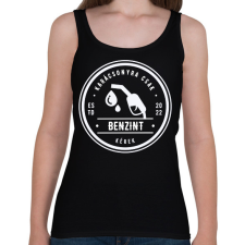PRINTFASHION Karácsony 2022 benzin  - Női atléta - Fekete női trikó