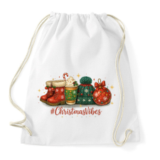 PRINTFASHION Karácsony bakancs,sapka, dísz - Sportzsák, Tornazsák - Fehér tornazsák