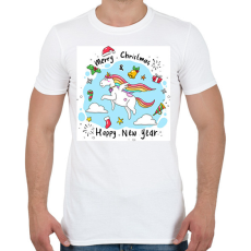 PRINTFASHION Karácsony - Férfi póló - Fehér