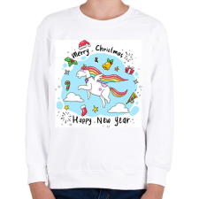 PRINTFASHION Karácsony - Gyerek pulóver - Fehér gyerek pulóver, kardigán