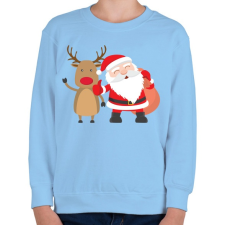 PRINTFASHION Karácsony - Gyerek pulóver - Világoskék gyerek pulóver, kardigán