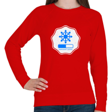 PRINTFASHION KARÁCSONY LOADING  - Női pulóver - Piros