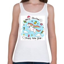 PRINTFASHION Karácsony - Női atléta - Fehér női trikó