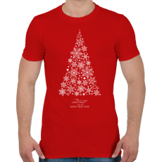 PRINTFASHION Karácsony ünnepe - Férfi póló - Piros