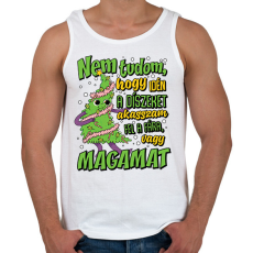 PRINTFASHION Karácsonyfa dísz - Férfi atléta - Fehér