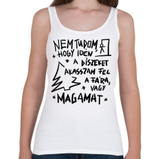 PRINTFASHION Karácsonyfa dísz - Női atléta - Fehér