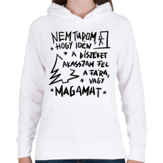 PRINTFASHION Karácsonyfa dísz - Női kapucnis pulóver - Fehér