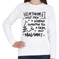 PRINTFASHION Karácsonyfa dísz - Női pulóver - Fehér női pulóver, kardigán