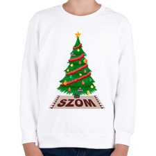 PRINTFASHION Karácsonyfa szom - Gyerek pulóver - Fehér gyerek pulóver, kardigán