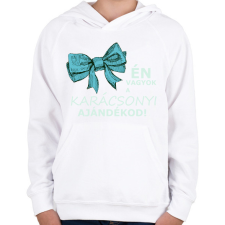 PRINTFASHION karácsonyi ajándék - kisfiú - Gyerek kapucnis pulóver - Fehér gyerek pulóver, kardigán