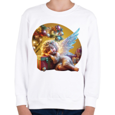 PRINTFASHION Karácsonyi angyal - Gyerek pulóver - Fehér