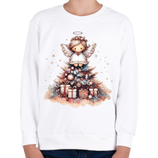 PRINTFASHION Karácsonyi angyal - Gyerek pulóver - Fehér gyerek pulóver, kardigán