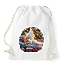 PRINTFASHION Karácsonyi angyal - Sportzsák, Tornazsák - Fehér tornazsák