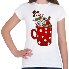 PRINTFASHION Karácsonyi bögre - Női póló - Fehér női póló