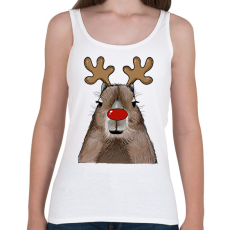 PRINTFASHION Karácsonyi capybara - Női atléta - Fehér