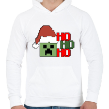 PRINTFASHION Karácsonyi creeper - Férfi kapucnis pulóver - Fehér férfi pulóver, kardigán