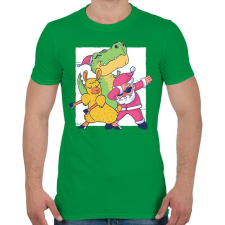 PRINTFASHION Karácsonyi csapat - Férfi póló - Zöld férfi póló