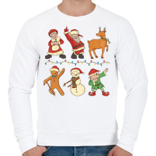 PRINTFASHION Karácsonyi csapat - Férfi pulóver - Fehér férfi pulóver, kardigán