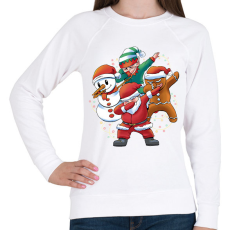 PRINTFASHION Karácsonyi csapat - Női pulóver - Fehér