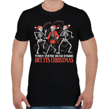 PRINTFASHION Karácsonyi csapatás - Férfi póló - Fekete férfi póló