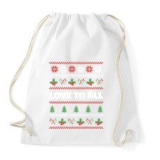 PRINTFASHION Karácsonyi csúnya pulcsi - Sportzsák, Tornazsák - Fehér tornazsák