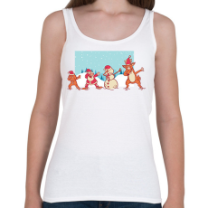 PRINTFASHION Karácsonyi dab - Női atléta - Fehér