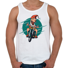 PRINTFASHION Karácsonyi dínó - Férfi atléta - Fehér atléta, trikó