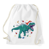PRINTFASHION Karácsonyi dínó - Sportzsák, Tornazsák - Fehér