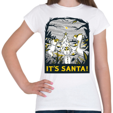 PRINTFASHION Karácsonyi dínók - Női póló - Fehér női póló