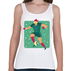 PRINTFASHION Karácsonyi focista - Női atléta - Fehér