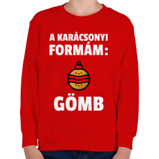 PRINTFASHION KARÁCSONYI FORMÁM - Gyerek pulóver - Piros