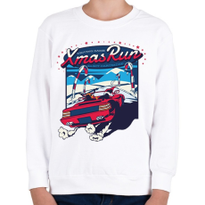 PRINTFASHION Karácsonyi futam-Xmas run - Gyerek pulóver - Fehér