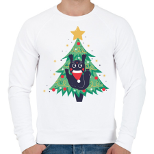 PRINTFASHION Karácsonyi hangulat  - Férfi pulóver - Fehér férfi pulóver, kardigán