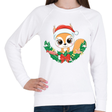 PRINTFASHION Karácsonyi hangulat - Női pulóver - Fehér női pulóver, kardigán