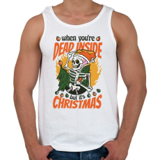 PRINTFASHION Karácsonyi humor - Férfi atléta - Fehér