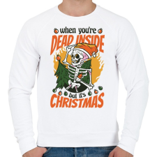 PRINTFASHION Karácsonyi humor - Férfi pulóver - Fehér férfi pulóver, kardigán