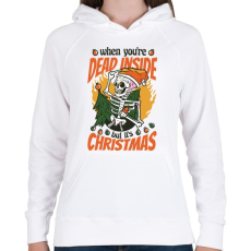 PRINTFASHION Karácsonyi humor - Női kapucnis pulóver - Fehér