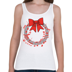 PRINTFASHION Karácsonyi koszorú - Női atléta - Fehér