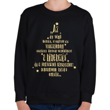 PRINTFASHION karácsonyi kritika - Gyerek pulóver - Fekete gyerek pulóver, kardigán