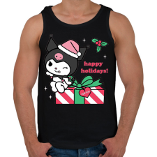 PRINTFASHION karácsonyi kuromi - Férfi atléta - Fekete női trikó