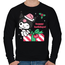 PRINTFASHION karácsonyi kuromi - Férfi pulóver - Fekete férfi pulóver, kardigán