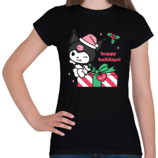 PRINTFASHION karácsonyi kuromi - Női póló - Fekete női póló