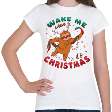 PRINTFASHION Karácsonyi lajhár - Női póló - Fehér