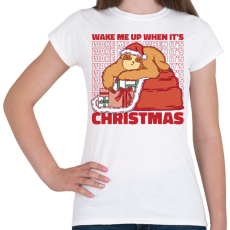 PRINTFASHION Karácsonyi lajhár - Női póló - Fehér