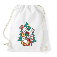 PRINTFASHION Karácsonyi manók - Sportzsák, Tornazsák - Fehér tornazsák
