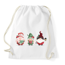 PRINTFASHION Karácsonyi manók - Sportzsák, Tornazsák - Fehér tornazsák