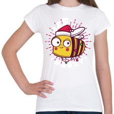 PRINTFASHION Karácsonyi méhecske - Női póló - Fehér női póló
