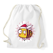 PRINTFASHION Karácsonyi méhecske - Sportzsák, Tornazsák - Fehér tornazsák