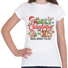 PRINTFASHION karácsonyi minta - Női póló - Fehér női póló