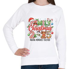 PRINTFASHION karácsonyi minta - Női pulóver - Fehér